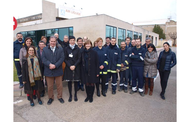 El Alcalde de Sant Adrià de Besós, Joan Callau i Bartolí, visita las instalaciones de Air Liquide