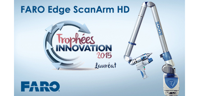 El FARO® Edge ScanArm HD ha sido galardonado con el Innovation Trophy que concede la feria Industrie Lyon, por contribuir al aumento de la productividad
