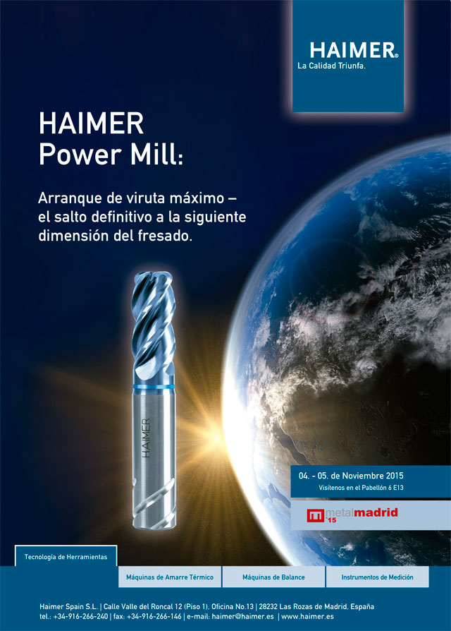 Haimer Power Mill estará presente en MetalMadrid 2015