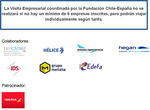 Visita empresarial a la Feria Internacional del Aire y del Espacio en Chile (FIDAE) del 28 de marzo al 1 de abril 2016