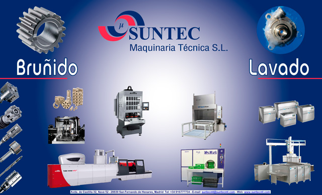 SUNTEC presenta en METALMADRID 2016 sus sistemas de lavado de precisión