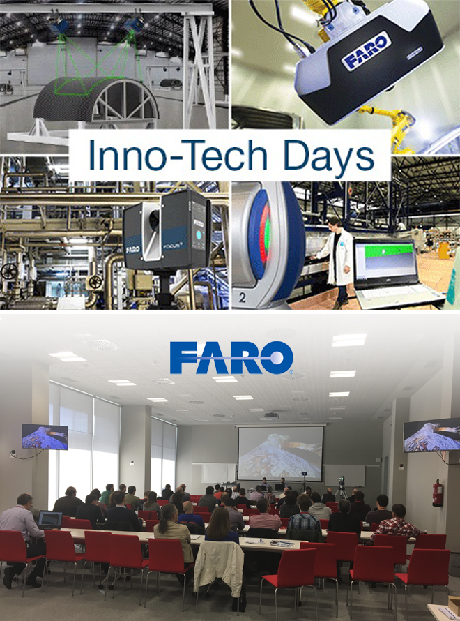 FARO organiza nuevas Jornadas "Inno-Tech Days" en Madrid, Sevilla y Vigo