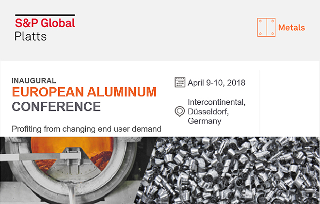 S&P Global Platts: Agenda finalised for Platts first ever European Aluminum Conference