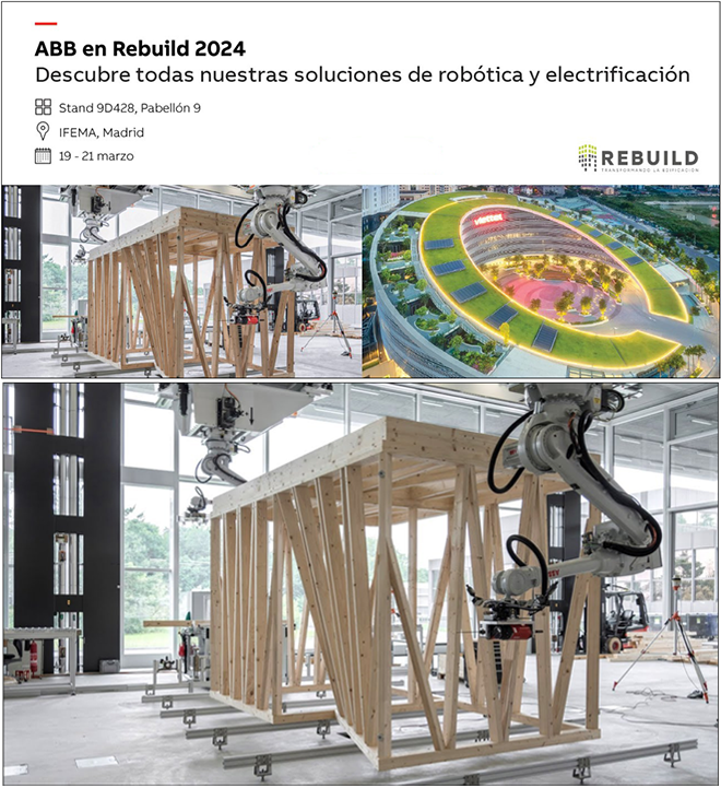 ABB en Rebuild 2024 para impulsar la digitalización y la sostenibilidad en la construcción