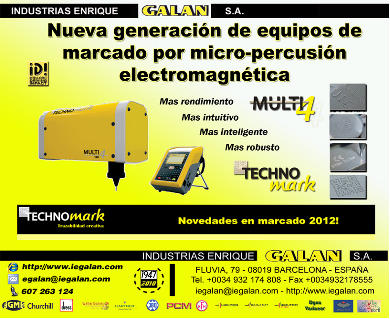 Nueva generación de equipos de marcado por micro-percusión electromagnética