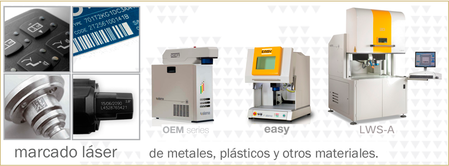 Marcado láser de metales, plásticos y otros materiales