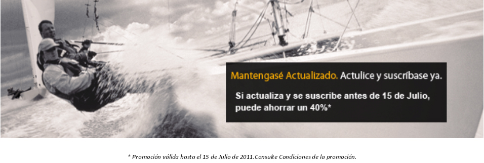 ACTUALICE SUS LICENCIAS CON UN 40% ANTES DEL 15 DE JULIO