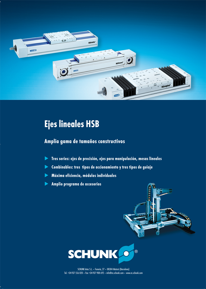 Schunk. Ejes lineales HSB