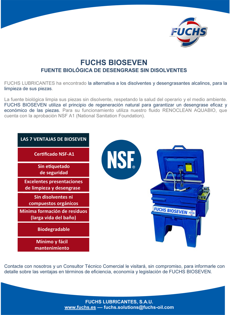 FUCHS BIOSEVEN - Fuente Biológica de desengrase sin Disolventes