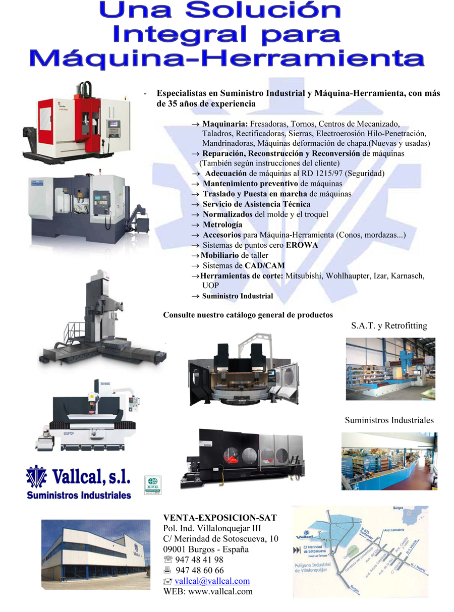 VALLCAL: Una Solución Integral para Maquina - Herramienta