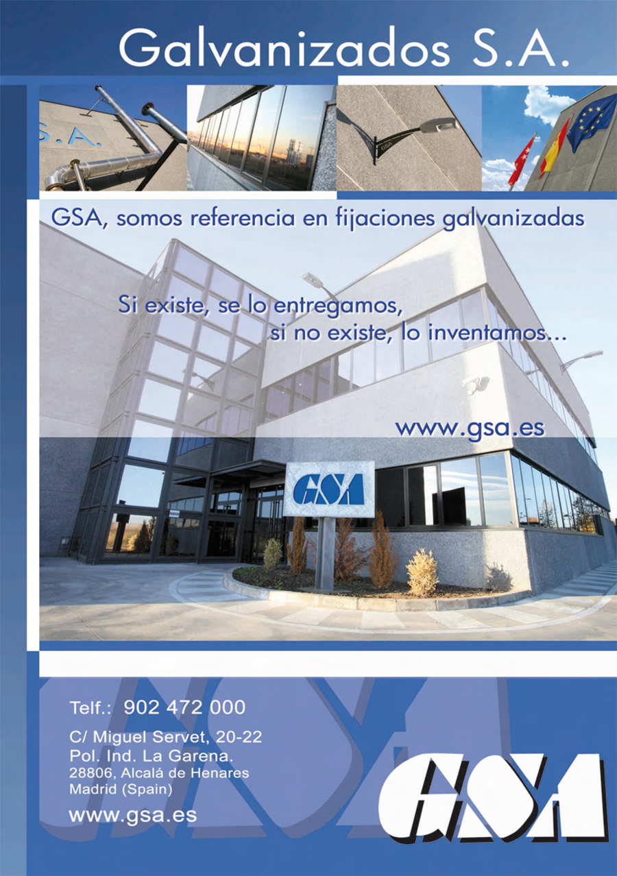 GSA, somos referencia en fijaciones galvanizadas