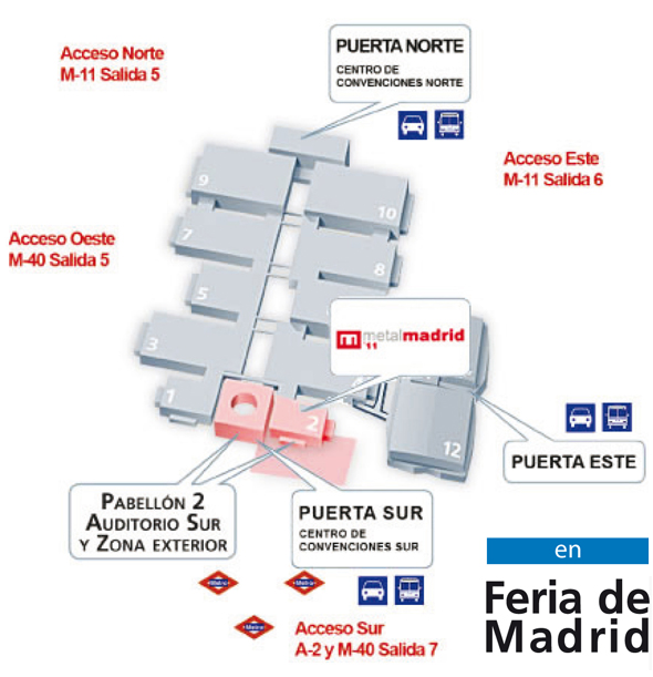 Plano Pabellon MetalMadrid