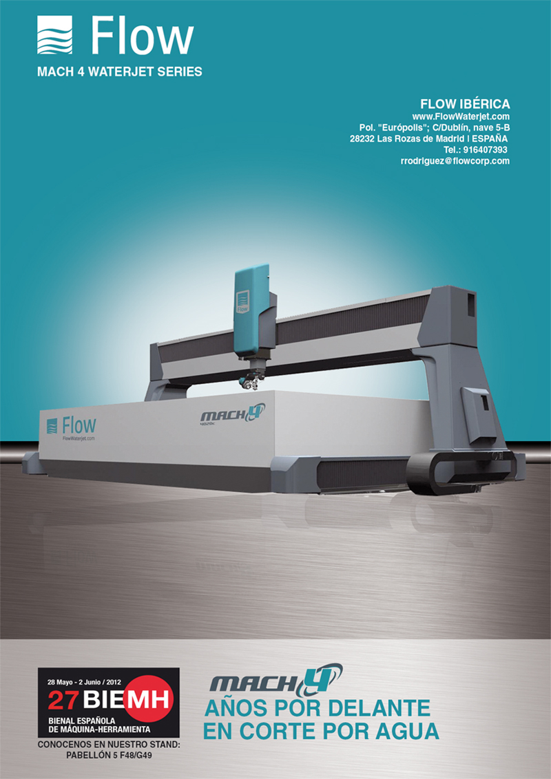 Flow MACH 4 WATERJET SERIES. Conocenos en nuestro Stand. Pabellón 5 F48/G49