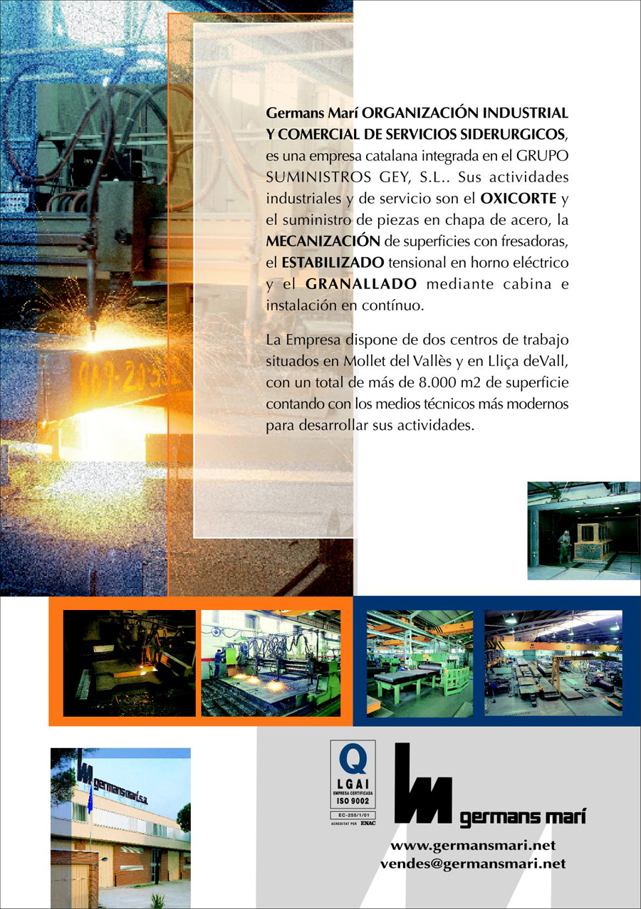 GERMANS MARI - ORGANIZACIÓN INDUSTRIAL Y COMERCIAL DE SERVICIOS SIDERURGICOS