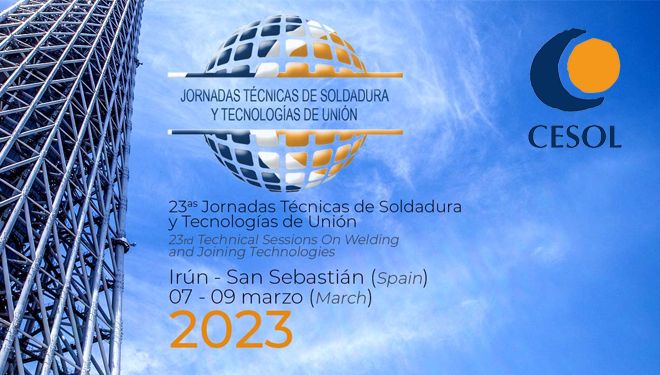 23ª JORNADAS TÉCNICAS DE SOLDADURA Y TECNOLOGÍAS DE UNIÓN