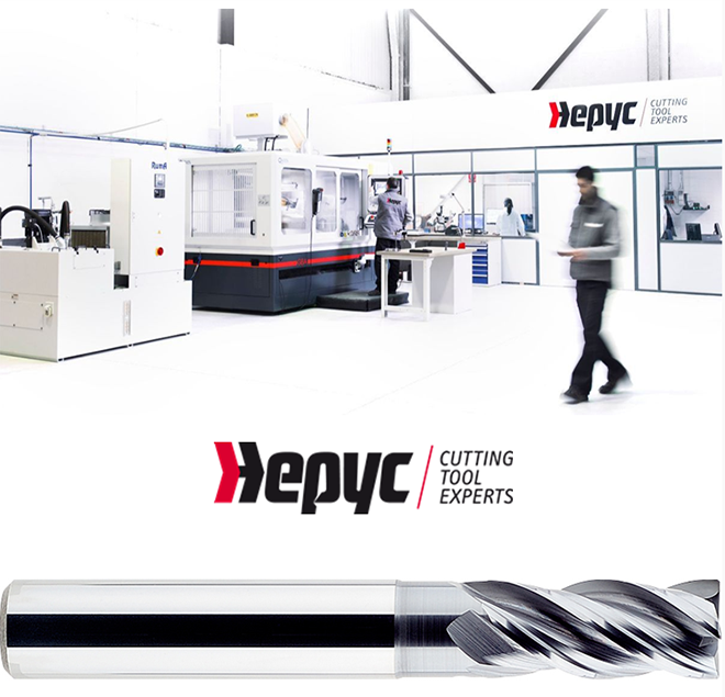 HEPYC: Fresas de Metal Duro para materiales de dureza hasta 60HRC