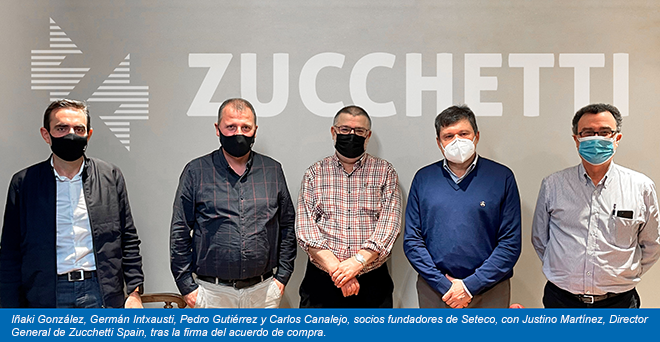 ZUCCHETTI Spain adquiere el 100% del fabricante Seteco