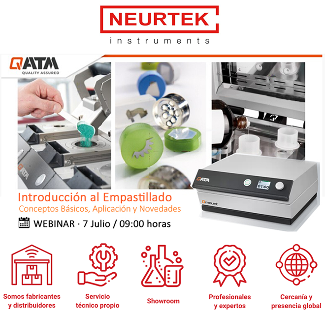 NEURTEK: Webinar Introducción al Empastillado · 7 Julio a las 9.00 horas · ¡Apúntate!