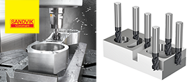 SANDVIK COROMANT: Extensión de la gama de fresas de ranurar enterizas versátiles CoroMill® Dura