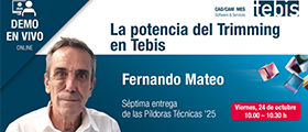 TEBIS: La potencia del Trimming en Tebis v4.1 - Optimiza operaciones de corte multieje en solo 30 minutos