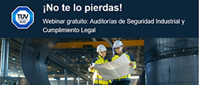TÜV SÜD: ¡Te invitamos! Inscríbete a nuestro Webinar gratuito: Auditorías de Seguridad Industrial y Cumplimiento Legal