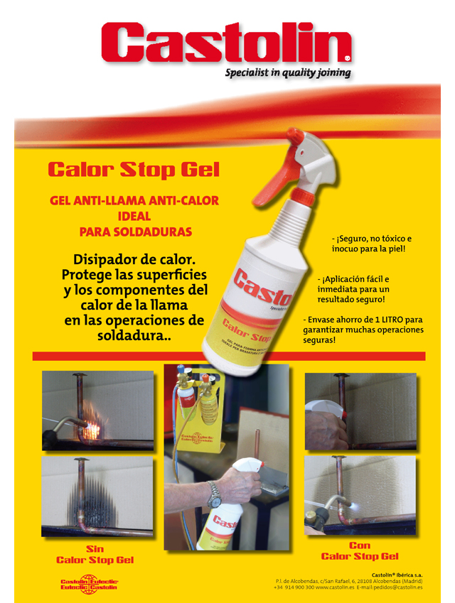 Proteja las superficies y componentes del calor de la llama en las operaciones de soldadura
