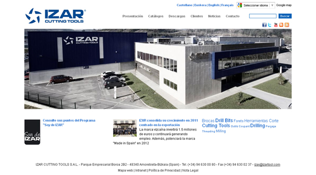 IZAR lanza su nueva página web www.izartool.com
