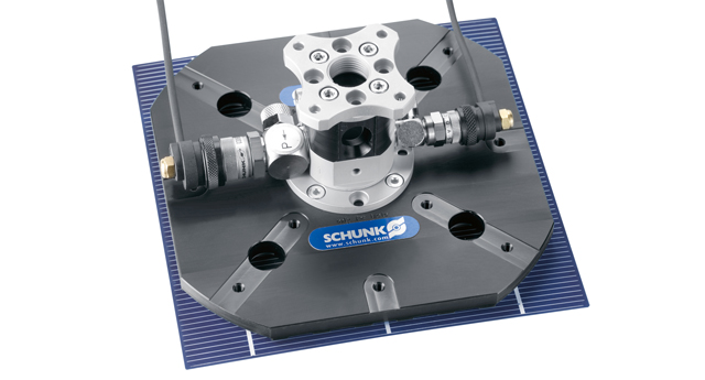 SCHUNK Intec: Pinzas de alta velocidad, para paneles solares