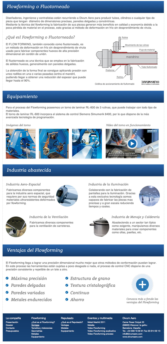 DIVUM AERO: Metal Forming & Flowforming