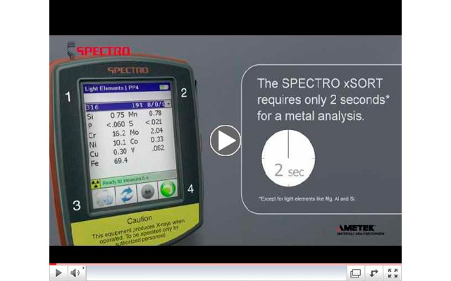 Demostración analizador de metales SPECTRO xSOR