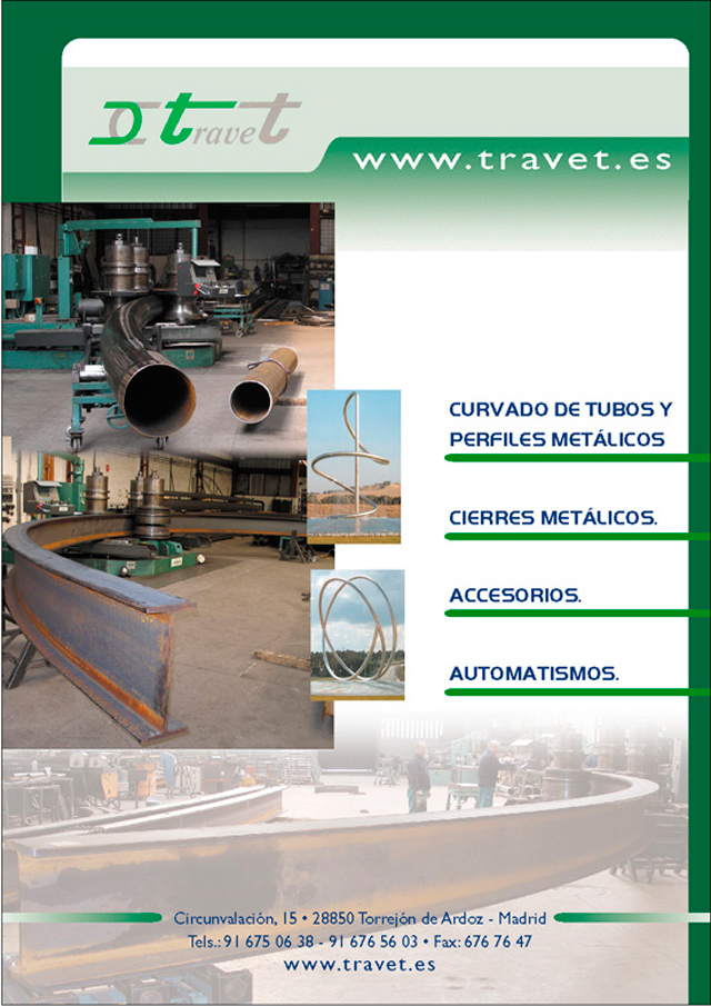 TRAVET: Curvado de Tubos y Perfiles Metálicos