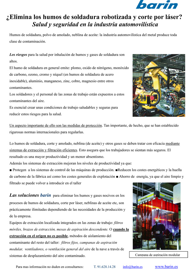 Aspiración industrial en la industria automovilística