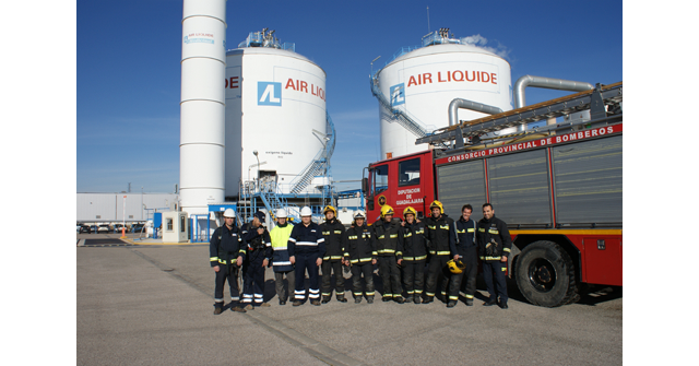 Air Liquide realiza un simulacro en sus instalaciones de Cabanillas