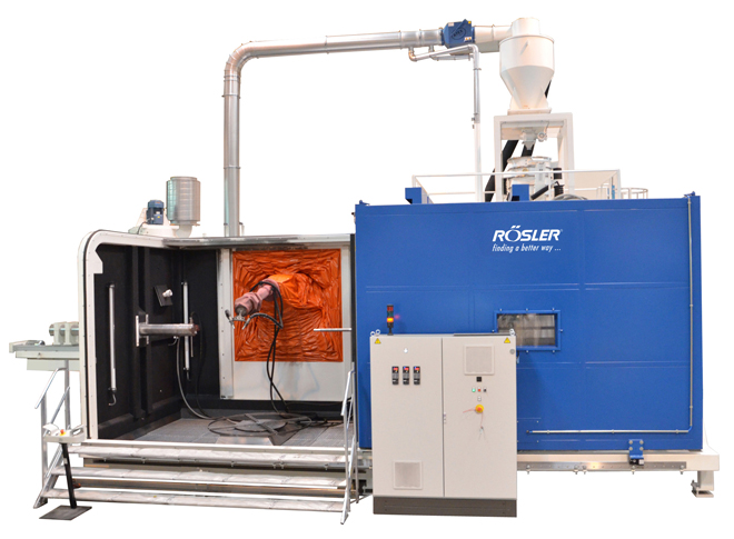RÖSLER - Tecnología innovadora para el sistema de granallado de piezas de la industria aeroespacial.