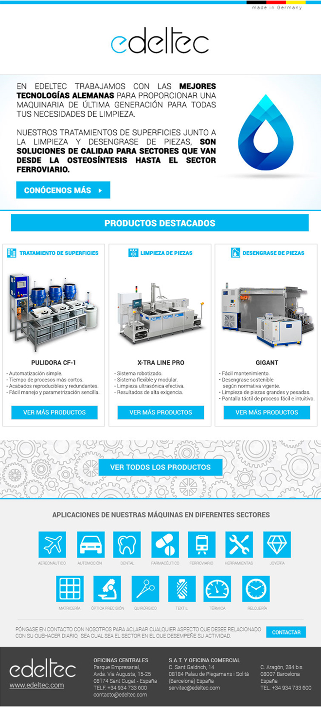 EDELTEC, las mejores tecnologías alemanas