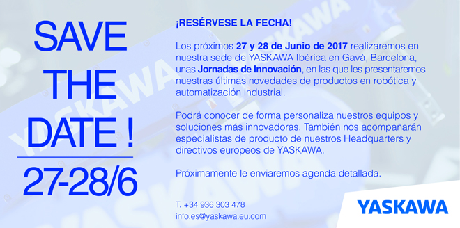 YASKAWA: Jornada Puertas Abiertas - ¡Reserva la fecha! 