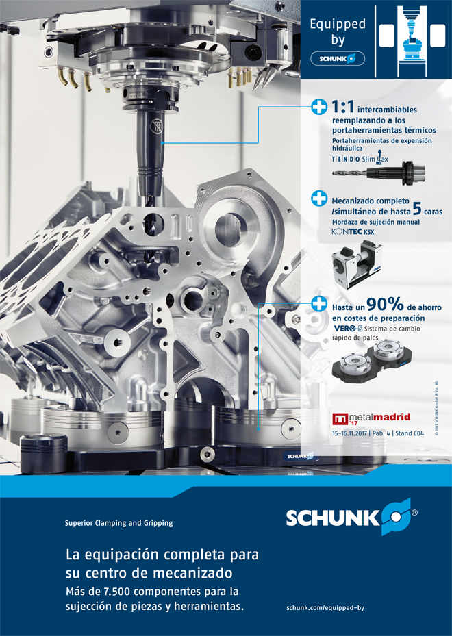 SCHUNK: La equipación completa para su centro de mecanizado