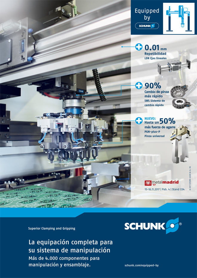 SCHUNK: La equipación completa para su sistema de manipulación