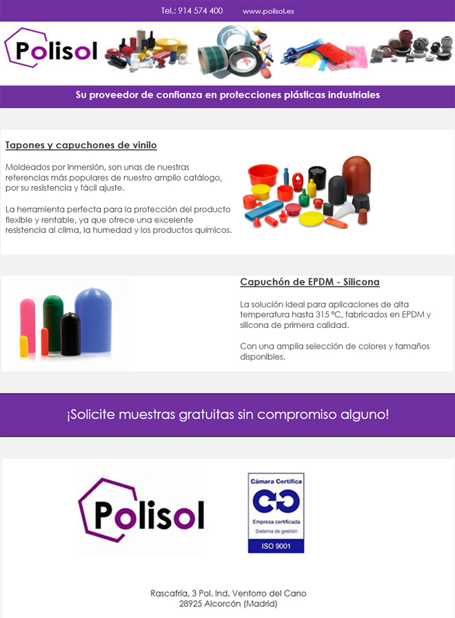 POLISOL: Tapones y capuchones