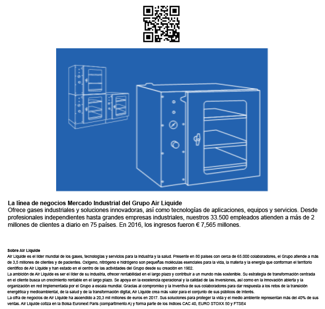 AIR LIQUIDE presenta Dry P Cabinet, su principal novedad en fabricación aditiva de metal en el marco de la feria Addit 3D