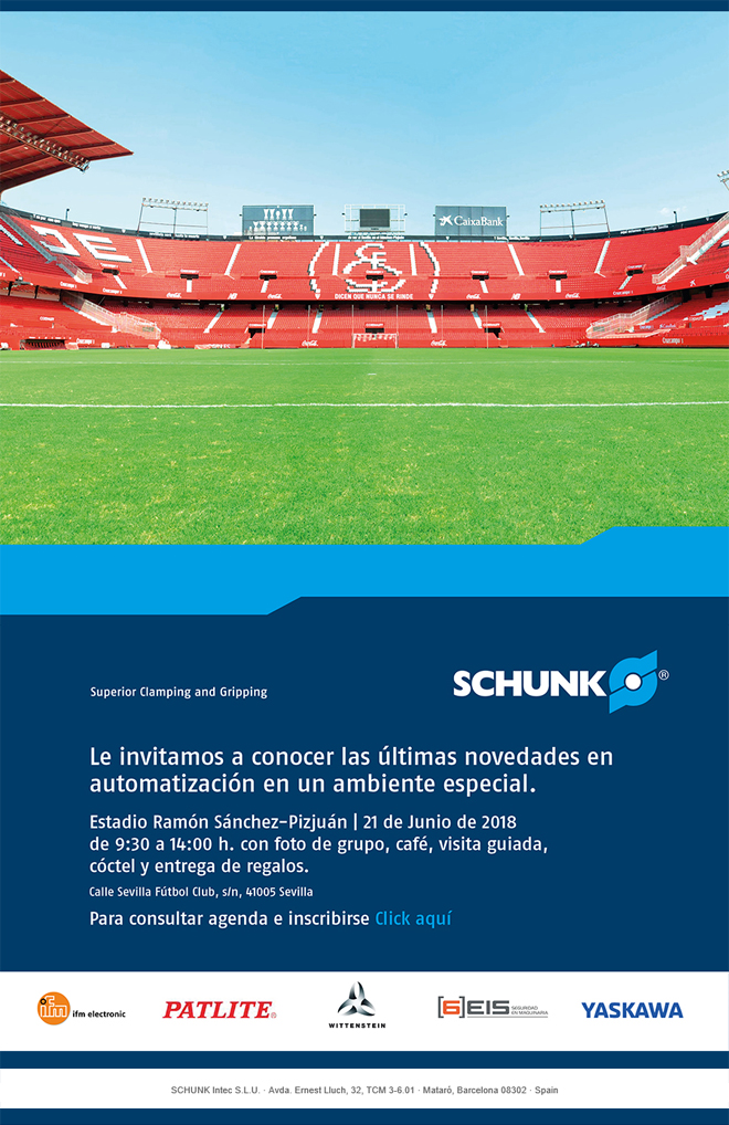 SCHUNK le invita a diferentes eventos de presentación de producto