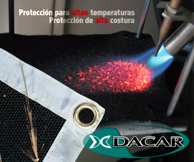 DACAR: Nuevas mantas ignífugas de alto rendimiento para soldadura, corte, chorreado, calentamiento o fundición