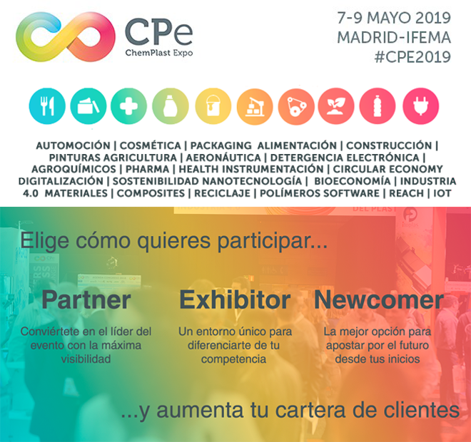 ChemPlastExpo, la Gran Semana Industrial de Madrid, amplía espacio del 7 al 9 de mayo 2019