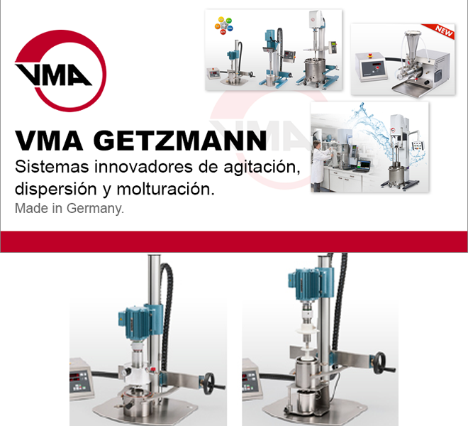 LUMAQUIN: Dispermat CV-Plus de VMA Getzmann, el equipo de dispersión y molienda más versátil para su laboratorio.