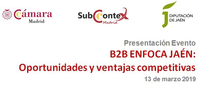 CAMARA DE MADRID: Presentación Evento industrial B2B ENFOCA JAÉN