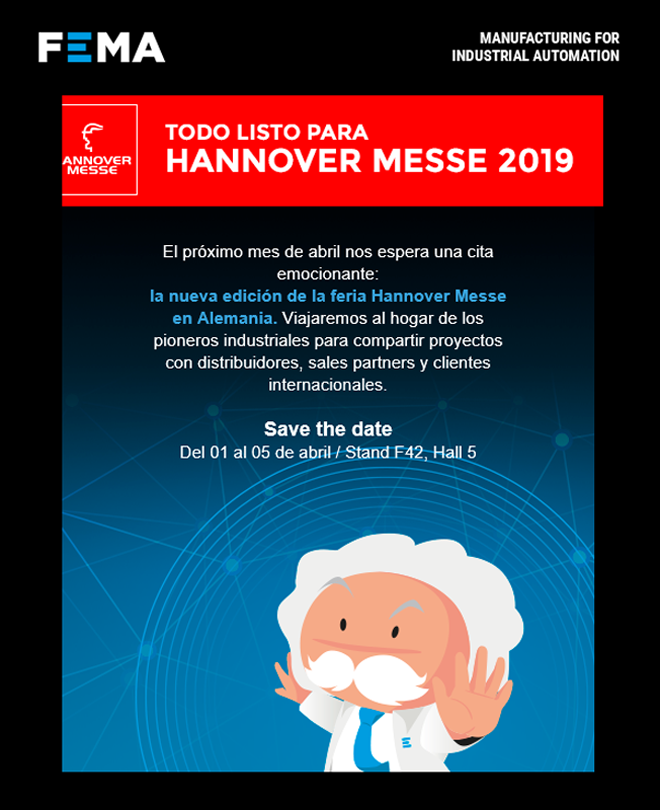 FEMA ELECTRONICA: Todo listo para Hannover Messe 2019