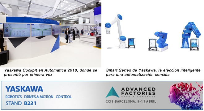 YASKAWA Ibérica presentará en Advanced Factories su solución para la Industria 4.0