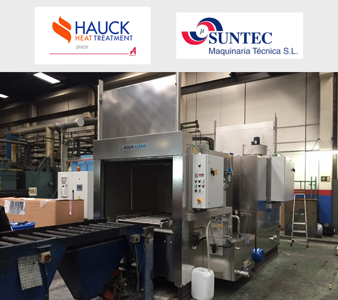 Hauck Heat Treatment adquiere 2 nuevas lavadoras AquaClean de Suntec