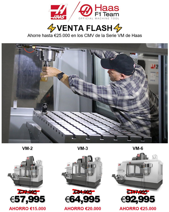 HAAS: Hasta €25.000 de descuento en la Serie VM HAAS: Hasta €25.000 de descuento en la Serie VM