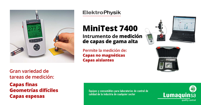 LUMAQUIN: MiniTest 7400, el medidor de espesor de capas de gama alta